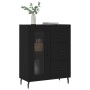 Aparador de madera de ingeniería negro 69,5x34x90 cm von , Sideboards - Ref: Foro24-828061, Preis: 101,11 €, Rabatt: %