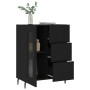 Aparador de madera de ingeniería negro 69,5x34x90 cm von , Sideboards - Ref: Foro24-828061, Preis: 101,11 €, Rabatt: %