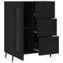 Aparador de madera de ingeniería negro 69,5x34x90 cm von , Sideboards - Ref: Foro24-828061, Preis: 101,11 €, Rabatt: %