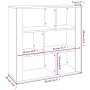 Aparador de madera contrachapada blanco brillante 80x30x80 cm de , Aparadores - Ref: Foro24-819486, Precio: 90,15 €, Descuent...