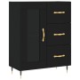 Aparador de madera de ingeniería negro 69,5x34x90 cm von , Sideboards - Ref: Foro24-828021, Preis: 108,44 €, Rabatt: %