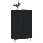 Aparador alto madera de ingeniería negro 69,5x31x115 cm de , Aparadores - Ref: Foro24-828229, Precio: 88,81 €, Descuento: %