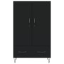 Aparador alto madera de ingeniería negro 69,5x31x115 cm de , Aparadores - Ref: Foro24-828229, Precio: 89,87 €