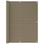 Toldo para balcón HDPE gris taupe 120x500 cm von , Sonnenschirme - Ref: Foro24-310966, Preis: 30,72 €, Rabatt: %