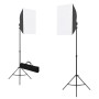 Lámparas de estudio profesional 2 uds acero negro 40x60 cm von , Blitze und Studiobeleuchtung - Ref: Foro24-190216, Preis: 88...
