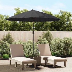 Sombrilla de jardín con palo de aluminio negro 270 cm von , Sonnenschirme - Ref: Foro24-47310, Preis: 76,77 €, Rabatt: %