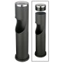 HI Papelera con cenicero negro 46,5 cm de , Ceniceros - Ref: Foro24-429106, Precio: 29,58 €, Descuento: %