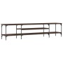 Mueble TV madera ingeniería y hierro marrón roble 201x35x45 cm von , TV-Möbel - Ref: Foro24-831817, Preis: 84,88 €, Rabatt: %