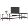 Mueble TV madera ingeniería y hierro marrón roble 201x35x45 cm von , TV-Möbel - Ref: Foro24-831817, Preis: 84,88 €, Rabatt: %