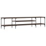 Mueble TV madera ingeniería y hierro marrón roble 201x35x45 cm von , TV-Möbel - Ref: Foro24-831817, Preis: 84,88 €, Rabatt: %