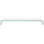 Soporte para TV/Elevador monitor cristal claro 120x30x13 cm von , TV-Möbel - Ref: Foro24-244133, Preis: 129,40 €, Rabatt: %