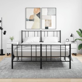 Mesitas de noche 2 uds madera de ingeniería blanco 40x35x50 cm by , Nightstands - Ref: Foro24-826893, Price: 102,72 €, Discou...
