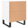 Mesitas de noche 2 uds madera de ingeniería blanco 40x35x50 cm by , Nightstands - Ref: Foro24-826893, Price: 102,72 €, Discou...