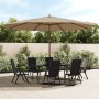 Sombrilla de jardín con poste de madera gris taupé 400x273 cm von , Sonnenschirme - Ref: Foro24-363178, Preis: 140,58 €, Raba...