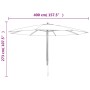 Sombrilla de jardín con poste de madera gris taupé 400x273 cm von , Sonnenschirme - Ref: Foro24-363178, Preis: 140,58 €, Raba...