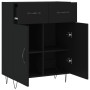 Aparador de madera de ingeniería negro 69,5x34x90 cm von , Sideboards - Ref: Foro24-827973, Preis: 89,16 €, Rabatt: %
