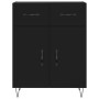 Aparador de madera de ingeniería negro 69,5x34x90 cm von , Sideboards - Ref: Foro24-827973, Preis: 89,16 €, Rabatt: %