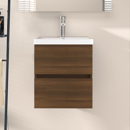 Mueble de lavabo madera de ingeniería marrón roble 41x38,5x45cm von , Badezimmermöbel - Ref: Foro24-815647, Preis: 45,71 €, R...