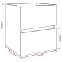Mueble de lavabo madera de ingeniería marrón roble 41x38,5x45cm von , Badezimmermöbel - Ref: Foro24-815647, Preis: 45,71 €, R...