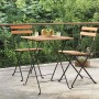 Mesa de cafetería plegable teca maciza y acero 55x54x71 cm von , Gartentische - Ref: Foro24-319978, Preis: 65,97 €, Rabatt: %