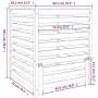 Compostador de madera maciza de pino negro 82,5x82,5x99,5 cm de , Compostadores - Ref: Foro24-823819, Precio: 169,13 €, Descu...