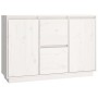 Aparador madera maciza de pino blanco 111x34x75 cm by , Sideboards - Ref: Foro24-814310, Price: 132,59 €, Discount: %