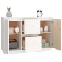 Aparador madera maciza de pino blanco 111x34x75 cm by , Sideboards - Ref: Foro24-814310, Price: 132,59 €, Discount: %