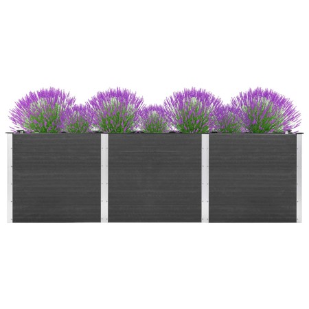 Arriate elevado de WPC gris 300x100x91 cm von , Töpfe und Pflanzgefäße - Ref: Foro24-318102, Preis: 696,84 €, Rabatt: %