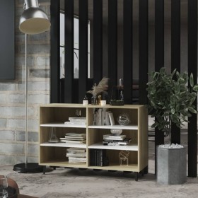 Aparador de madera contrachapada blanco y roble 103,5x35x70 cm von , Sideboards - Ref: Foro24-806045, Preis: 78,50 €, Rabatt: %