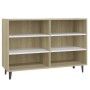 Aparador de madera contrachapada blanco y roble 103,5x35x70 cm von , Sideboards - Ref: Foro24-806045, Preis: 78,50 €, Rabatt: %
