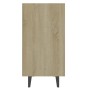 Aparador de madera contrachapada blanco y roble 103,5x35x70 cm von , Sideboards - Ref: Foro24-806045, Preis: 78,50 €, Rabatt: %