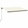 Manuell ausfahrbare Markise mit cremefarbener LED 350x250 cm von vidaXL, Markisen - Ref: Foro24-3069082, Preis: 415,76 €, Rab...