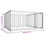 Jaula perrera de exterior 200x200x100 cm von , Hundehütten und Zäune - Ref: Foro24-144489, Preis: 242,52 €, Rabatt: %