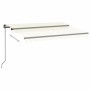 Manuell ausfahrbare Markise mit cremefarbener LED 350x250 cm von vidaXL, Markisen - Ref: Foro24-3069082, Preis: 415,76 €, Rab...