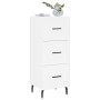 Aparador madera de ingeniería blanco 34,5x34x90 cm by , Sideboards - Ref: Foro24-828620, Price: 78,00 €, Discount: %