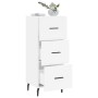 Aparador madera de ingeniería blanco 34,5x34x90 cm by , Sideboards - Ref: Foro24-828620, Price: 78,00 €, Discount: %