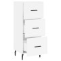 Aparador madera de ingeniería blanco 34,5x34x90 cm by , Sideboards - Ref: Foro24-828620, Price: 78,00 €, Discount: %