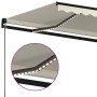 Manuell ausfahrbare Markise mit cremefarbener LED 350x250 cm von vidaXL, Markisen - Ref: Foro24-3069082, Preis: 415,76 €, Rab...
