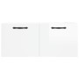 Armario de pared madera ingeniería blanco brillo 80x36,5x35 cm von , Schließfächer und Lagerschränke - Ref: Foro24-830070, Pr...