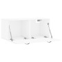 Armario de pared madera ingeniería blanco brillo 80x36,5x35 cm von , Schließfächer und Lagerschränke - Ref: Foro24-830070, Pr...