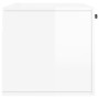 Armario de pared madera ingeniería blanco brillo 80x36,5x35 cm von , Schließfächer und Lagerschränke - Ref: Foro24-830070, Pr...