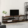 Mueble TV metal madera contrachapada roble ahumado 200x40x50 cm von , TV-Möbel - Ref: Foro24-826741, Preis: 95,61 €, Rabatt: %