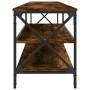 Mueble TV metal madera contrachapada roble ahumado 200x40x50 cm von , TV-Möbel - Ref: Foro24-826741, Preis: 95,61 €, Rabatt: %