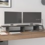Soporte de monitor madera maciza de pino gris 100x27x15 cm von , Computersockel und -erhöhungen - Ref: Foro24-813981, Preis: ...