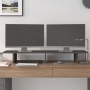 Soporte de monitor madera maciza de pino gris 100x27x15 cm von , Computersockel und -erhöhungen - Ref: Foro24-813981, Preis: ...