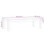 Mesa de centro de madera maciza de pino gris 110x50x30 cm by , Coffee table - Ref: Foro24-814236, Price: 74,09 €, Discount: %