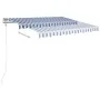 Blau-weiße automatisch einziehbare Markise 300x250 cm von vidaXL, Markisen - Ref: Foro24-3068866, Preis: 315,73 €, Rabatt: %