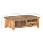 Mesa de centro de madera maciza reciclada 90x50x31 cm de , Mesas de centro - Ref: Foro24-320384, Precio: 223,40 €, Descuento: %