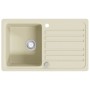 Fregadero de cocina de granito con un seno beige by , Sinks - Ref: Foro24-144849, Price: 182,76 €, Discount: %