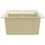 Fregadero de cocina de granito con un seno beige by , Sinks - Ref: Foro24-144849, Price: 182,76 €, Discount: %